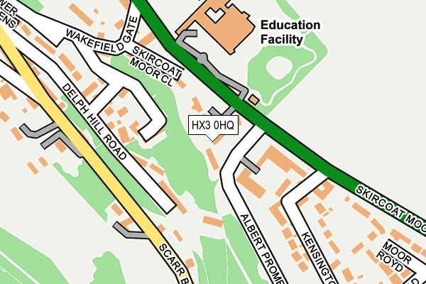 HX3 0HQ map - OS OpenMap – Local (Ordnance Survey)