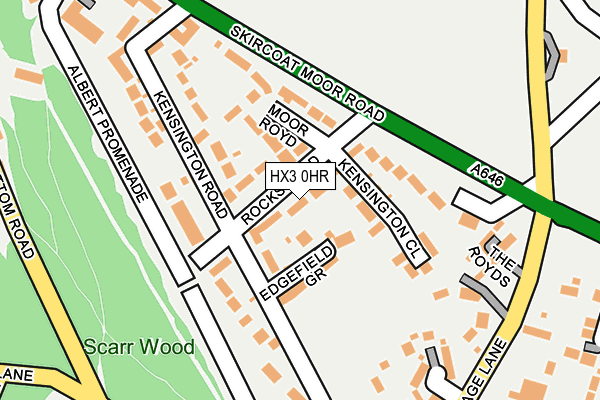 HX3 0HR map - OS OpenMap – Local (Ordnance Survey)