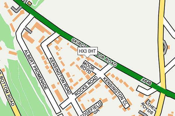 HX3 0HT map - OS OpenMap – Local (Ordnance Survey)