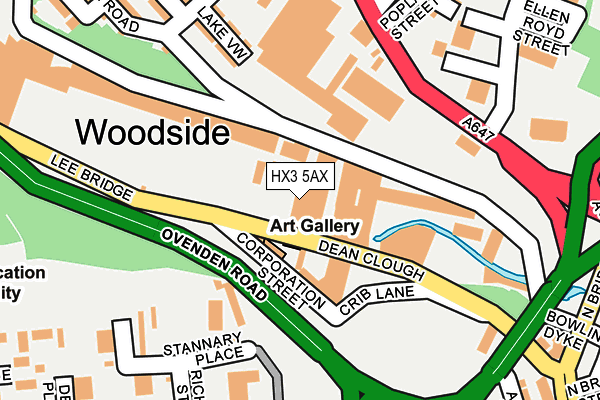 Map of RISHWORTH PALACE LIMITED at local scale