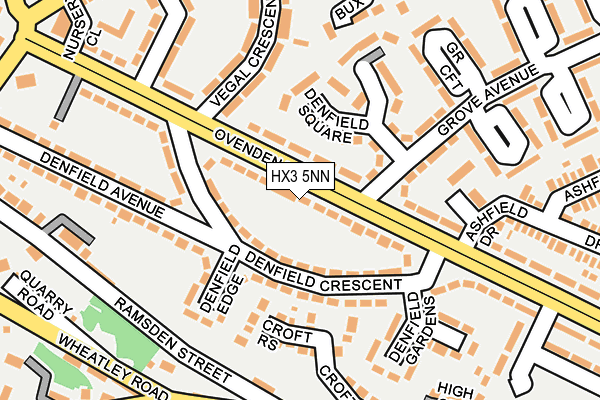 HX3 5NN map - OS OpenMap – Local (Ordnance Survey)