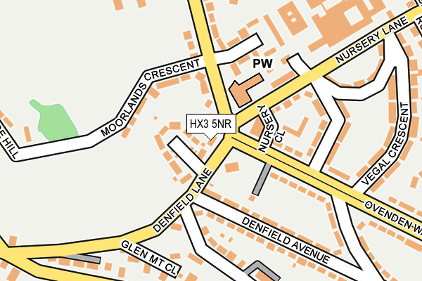 HX3 5NR map - OS OpenMap – Local (Ordnance Survey)