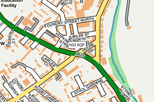 HX3 6QP map - OS OpenMap – Local (Ordnance Survey)