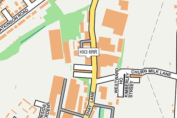 HX3 6RR map - OS OpenMap – Local (Ordnance Survey)