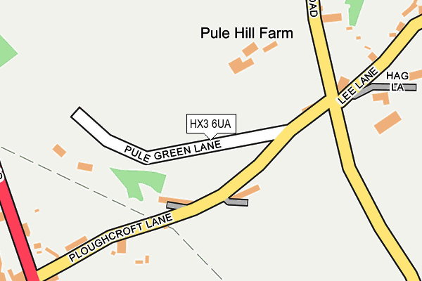 HX3 6UA map - OS OpenMap – Local (Ordnance Survey)