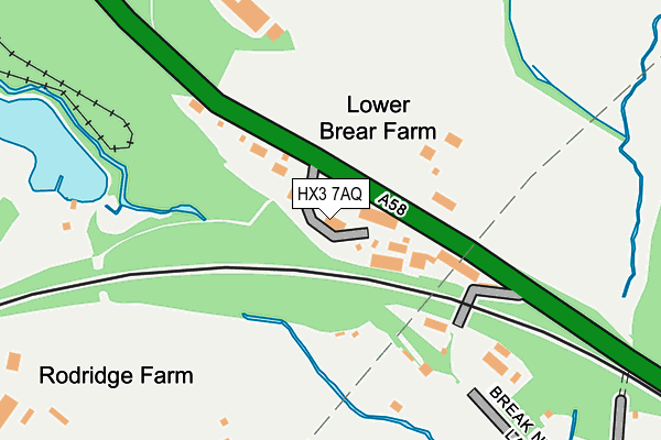 HX3 7AQ map - OS OpenMap – Local (Ordnance Survey)