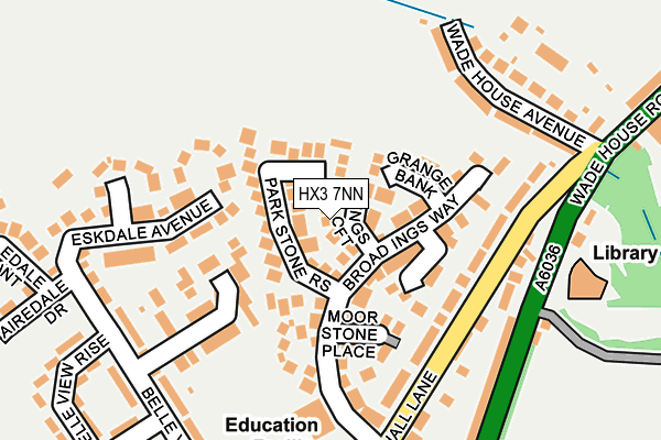 HX3 7NN map - OS OpenMap – Local (Ordnance Survey)