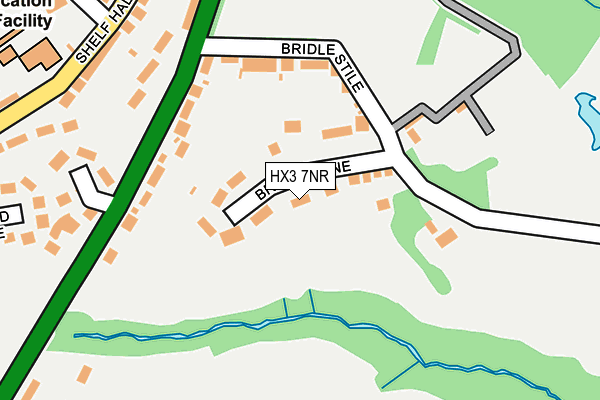 HX3 7NR map - OS OpenMap – Local (Ordnance Survey)