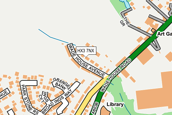 HX3 7NX map - OS OpenMap – Local (Ordnance Survey)