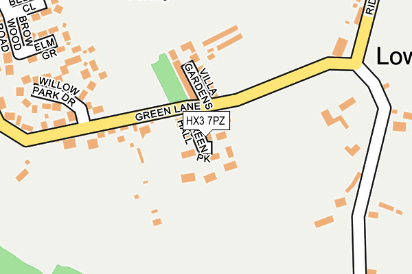 Map of WORTLEY PROPERTY LIMITED at local scale