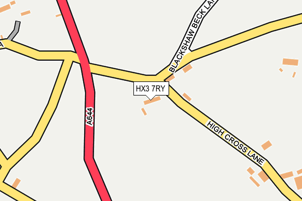 HX3 7RY map - OS OpenMap – Local (Ordnance Survey)