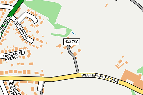 HX3 7SG map - OS OpenMap – Local (Ordnance Survey)