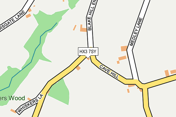HX3 7SY map - OS OpenMap – Local (Ordnance Survey)