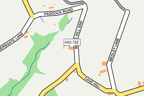 HX3 7SZ map - OS OpenMap – Local (Ordnance Survey)