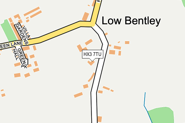 HX3 7TU map - OS OpenMap – Local (Ordnance Survey)