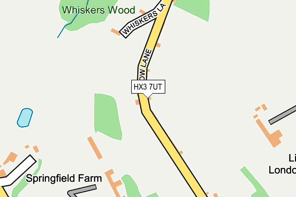 HX3 7UT map - OS OpenMap – Local (Ordnance Survey)