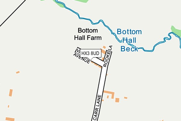 HX3 8UD map - OS OpenMap – Local (Ordnance Survey)