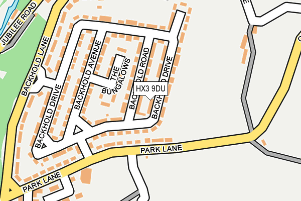 HX3 9DU map - OS OpenMap – Local (Ordnance Survey)