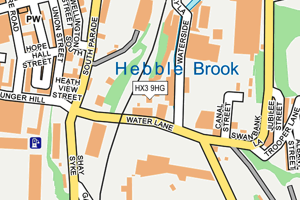 HX3 9HG map - OS OpenMap – Local (Ordnance Survey)