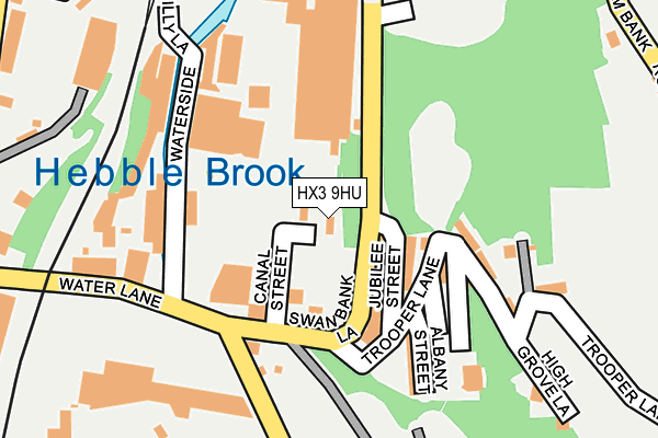 HX3 9HU map - OS OpenMap – Local (Ordnance Survey)