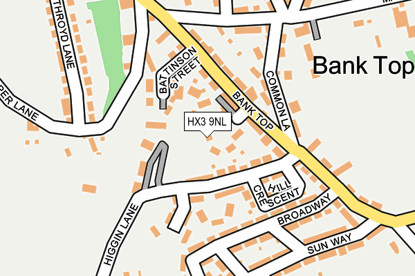 HX3 9NL map - OS OpenMap – Local (Ordnance Survey)