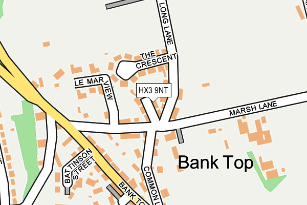 HX3 9NT map - OS OpenMap – Local (Ordnance Survey)