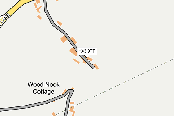 HX3 9TT map - OS OpenMap – Local (Ordnance Survey)