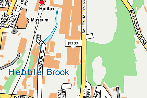 HX3 9XT map - OS OpenMap – Local (Ordnance Survey)