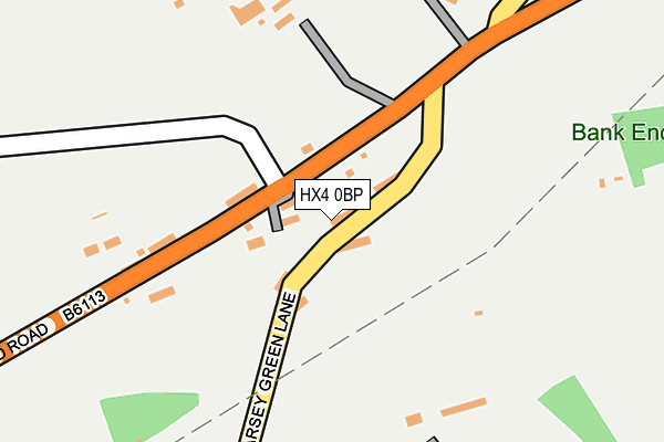 HX4 0BP map - OS OpenMap – Local (Ordnance Survey)