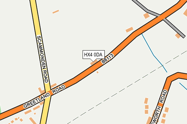 HX4 0DA map - OS OpenMap – Local (Ordnance Survey)