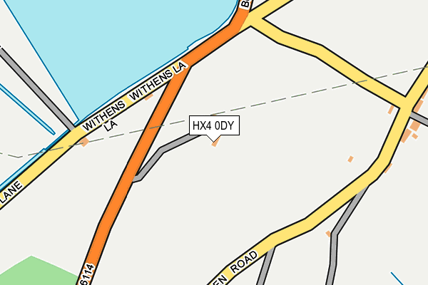 HX4 0DY map - OS OpenMap – Local (Ordnance Survey)
