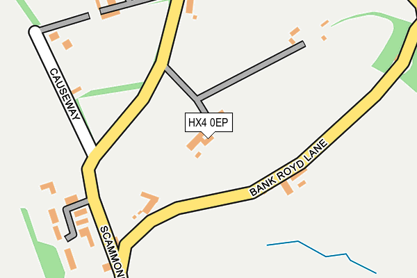 HX4 0EP map - OS OpenMap – Local (Ordnance Survey)