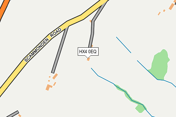 HX4 0EQ map - OS OpenMap – Local (Ordnance Survey)