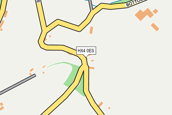 HX4 0ES map - OS OpenMap – Local (Ordnance Survey)