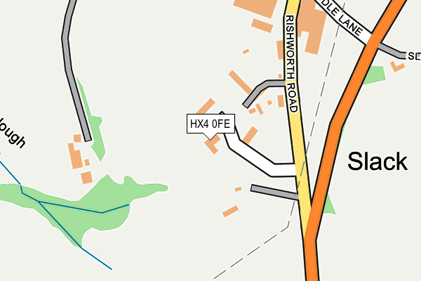 HX4 0FE map - OS OpenMap – Local (Ordnance Survey)