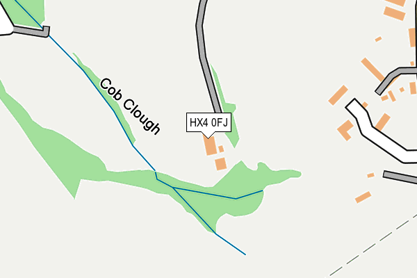 HX4 0FJ map - OS OpenMap – Local (Ordnance Survey)