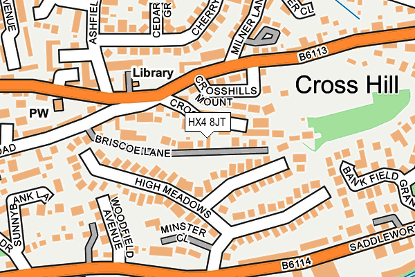 Map of BRISCOE LANE PROPERTIES LTD at local scale