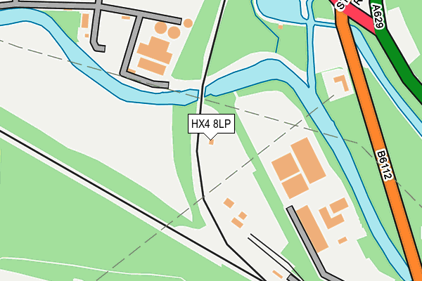 HX4 8LP map - OS OpenMap – Local (Ordnance Survey)