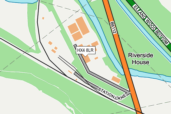 HX4 8LR map - OS OpenMap – Local (Ordnance Survey)