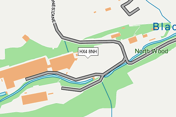HX4 8NH map - OS OpenMap – Local (Ordnance Survey)
