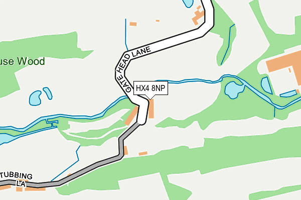 HX4 8NP map - OS OpenMap – Local (Ordnance Survey)