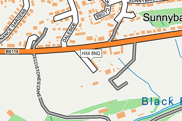 HX4 8NQ map - OS OpenMap – Local (Ordnance Survey)