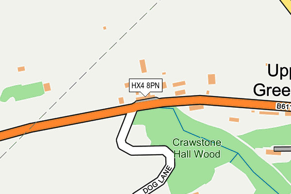 HX4 8PN map - OS OpenMap – Local (Ordnance Survey)