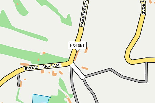HX4 9BT map - OS OpenMap – Local (Ordnance Survey)