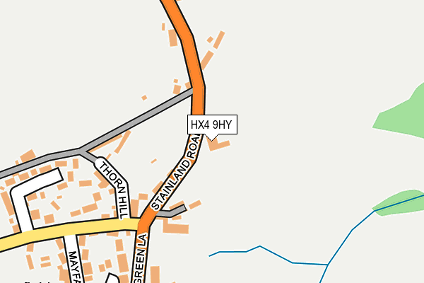 HX4 9HY map - OS OpenMap – Local (Ordnance Survey)