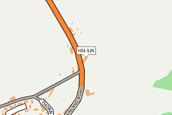 HX4 9JN map - OS OpenMap – Local (Ordnance Survey)