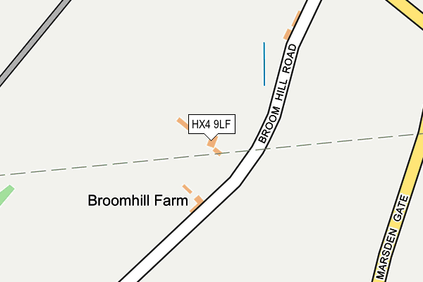 HX4 9LF map - OS OpenMap – Local (Ordnance Survey)