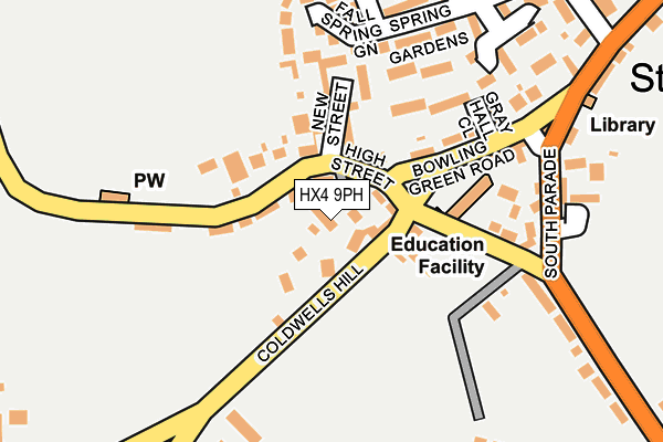 HX4 9PH map - OS OpenMap – Local (Ordnance Survey)