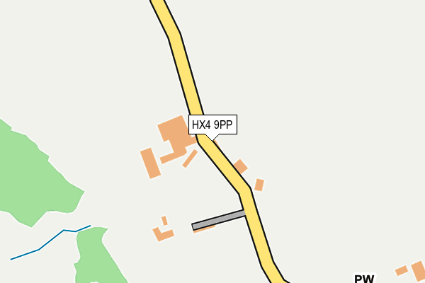 HX4 9PP map - OS OpenMap – Local (Ordnance Survey)