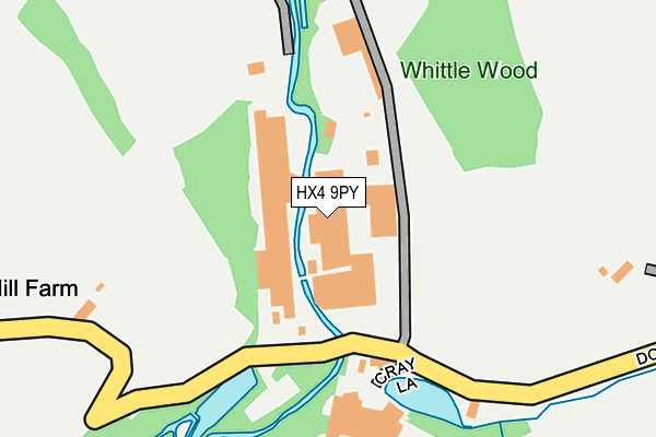 HX4 9PY map - OS OpenMap – Local (Ordnance Survey)